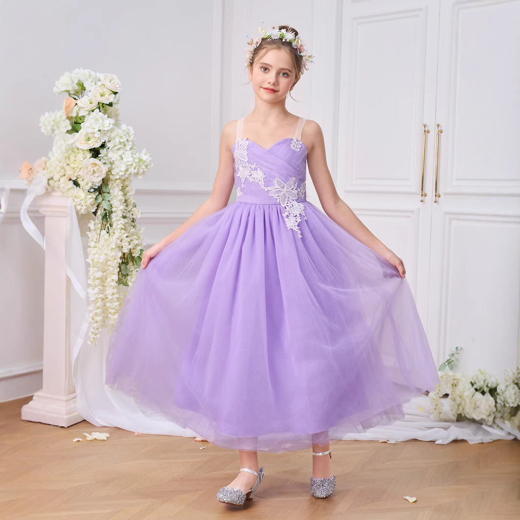 2025 primavera y verano nuevos vestidos para niños vestidos de princesa vestidos de fiesta de moda para niñas vestidos de cumpleaños para bebés vestidos de noche