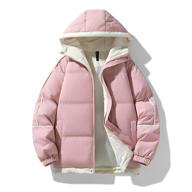 新款棉服棉衣男情侣落肩袖连帽面包服休闲棉衣工装棉衣11色高端品|undefined