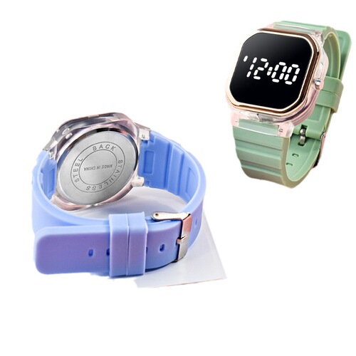 New Model LED Square Electronic Watch for International Trade, Fashion Large Screen, Children and Students, Outdoor and Sports Digital Electronic Watch
