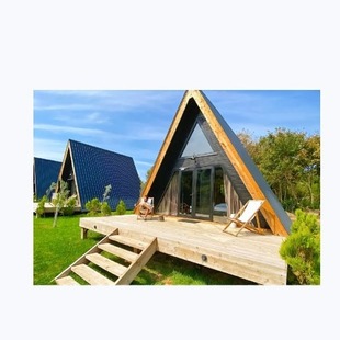 Factory Wholesale Movable Triangular Wooden House House Type Ecological Landscape Triangular Small House Design