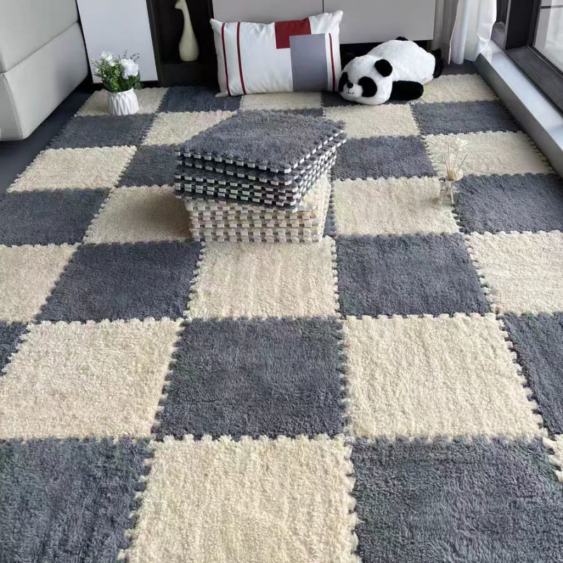 Alfombras de peluche dormitorio sala de estar gruesa almohadilla de arroz terraza mantas de cama balcón ventana flotante cojín cojín doméstico