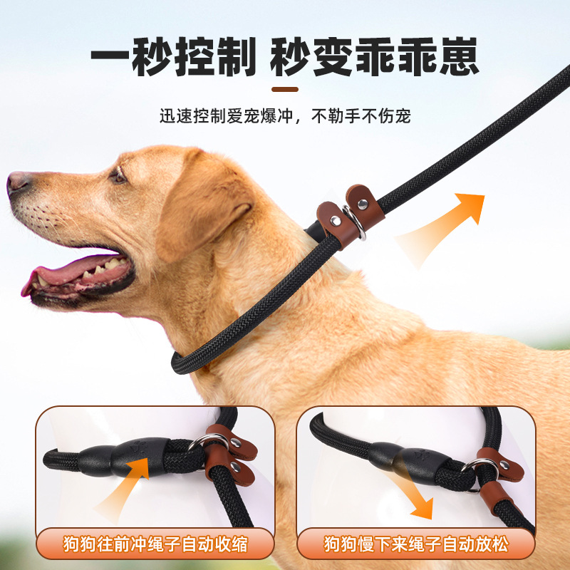 Perro paseando cadena de perro cuerda de tracción cuerda p cuerda p cadena perro mediano y grande golden retriever fuera a prueba de explosiones cuerda de tracción mango de espuma