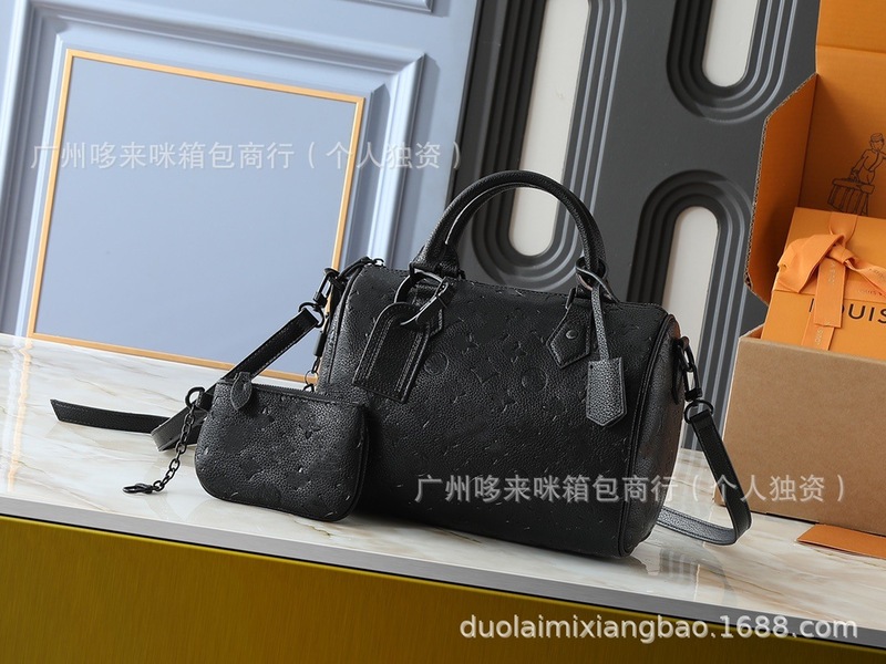 跨境货源单肩时尚百搭子母包枕头包休闲新款斜挎波士顿包|undefined
