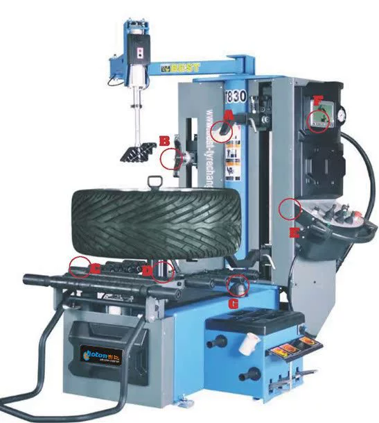 Полностью автоматическая машина для разборки шин 30 дюймов Hengchen T830