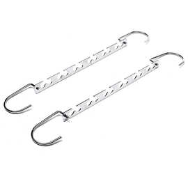 不锈钢6孔挂钩衣架折叠钢制衣架多功能衣撑魔术防滑衣架可定制