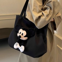 キャンバスバッグ女子大学生手持ちショルダーバッグ