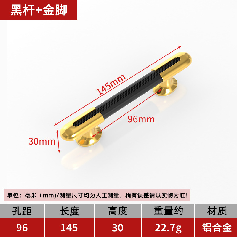 96홀 피치 블랙 폴 + 골드 피트