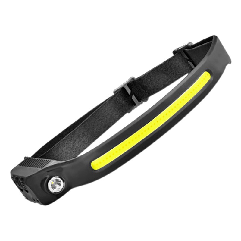 Nuevo faro COB de inducción de swing transfronterizo, luz de conducción al aire libre, carga USB, luz de carrera nocturna, luz de inducción de luz fuerte