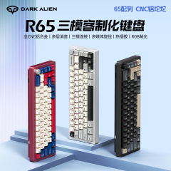 R65 アルミニウム CNC メカニカル キーボード 3 モード接続 ゲーム オフィス コンピューター ノートブック Amazon ロシア