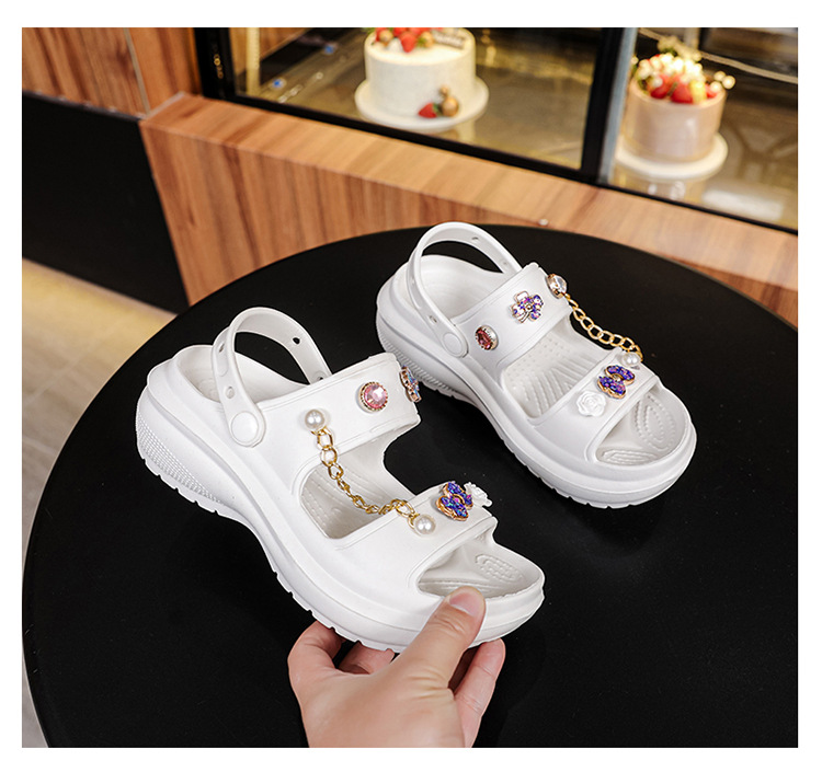 Women's Casual Solid Color Round Toe Platform Sandals display picture 22