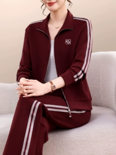 秋季运动套装女2026新宽松显瘦洋气中年妈妈秋装卫衣休闲两件套