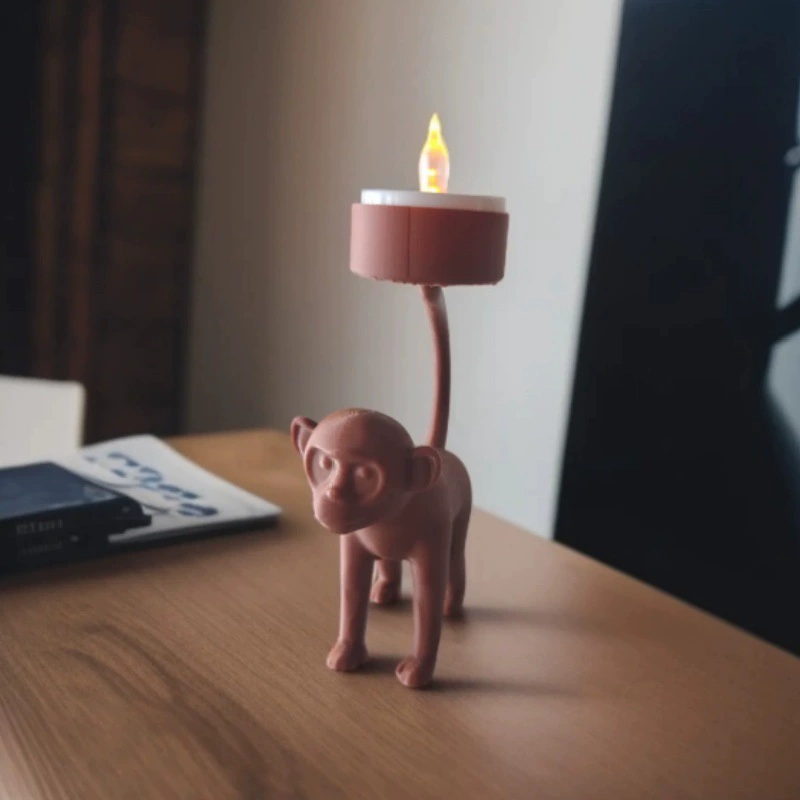 跨境新品Monkey candlestick猴子烛台创意动物烛台家居客厅装饰品