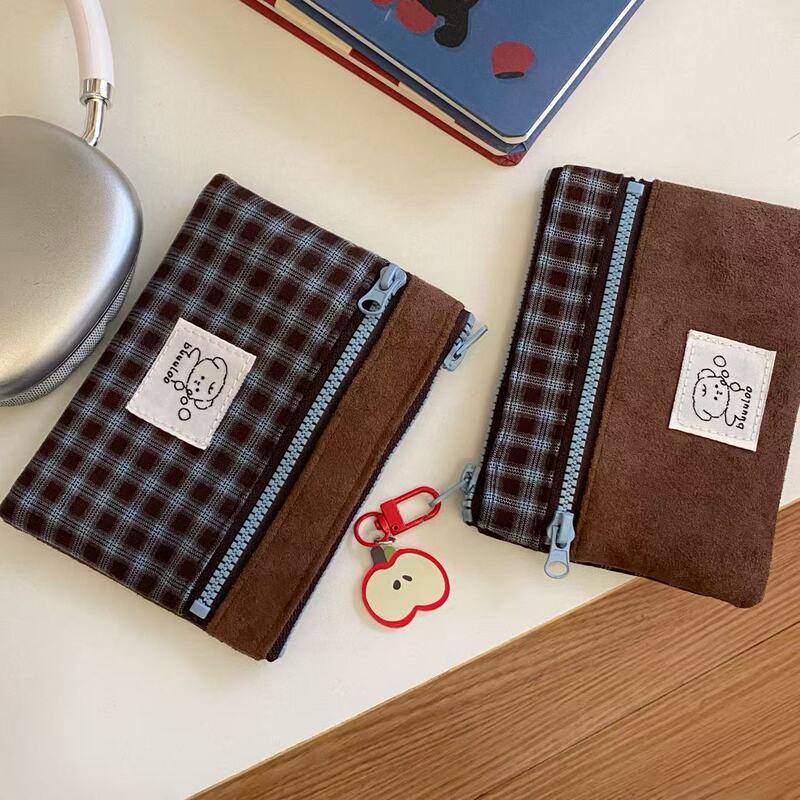 New Suede Double-Layer Card Holder Id Bag for Women Autumn and Winter Retro Splicing Coin Purse Korean Portable Storage Card Holder New Suede Double-Layer Card Holder Id Bag for Women Autumn and Winter Retro Splicing Coin Purse Korean Portable Storage Card Holder