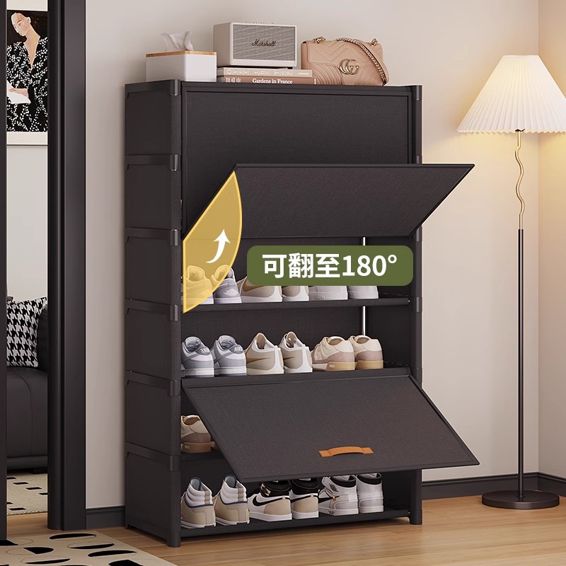 gabinete de zapatos a prueba de polvo dormitorio doméstico de gran capacidad estante de zapatos de alquiler gabinete de almacenamiento de zapatos almacenamiento de ahorro de espacio multicapa