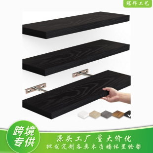 Room Decor Bedroom Bathroom Floating Shelf Wall Mounted Rustic Wood Shelves Living Room Kitchen Small Hanging Rack Book Storage