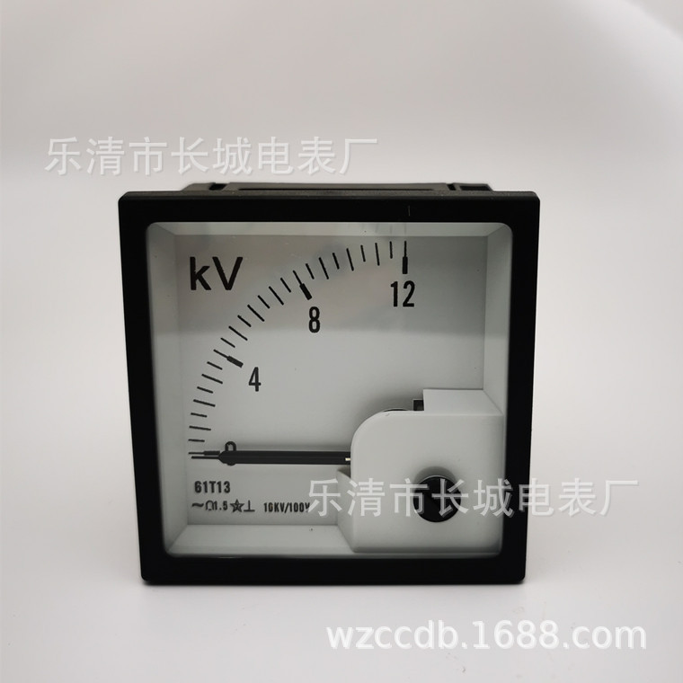 长城电表厂 61T13 10KV/100V  12KV  机械式 交流电压测量仪表