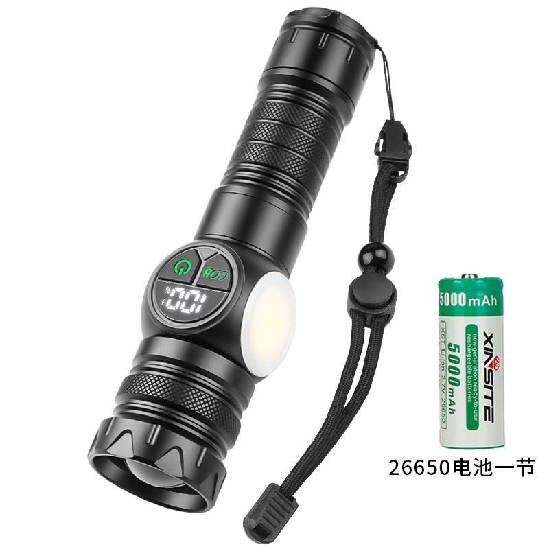 Linterna P50 exclusiva para uso transfronterizo, foco P70 de alta intensidad para exteriores, aleación de aluminio, impermeable, zoom telescópico, linterna P90.