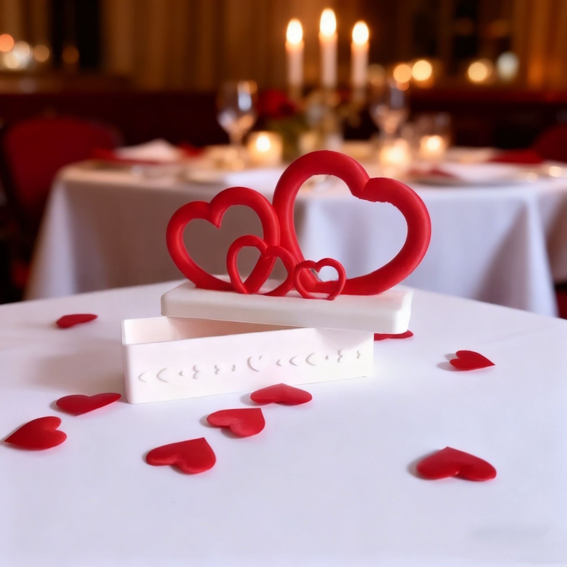 Spersonalizowane pudełko prezentowe w kształcie serca na Walentynki_voghion.com