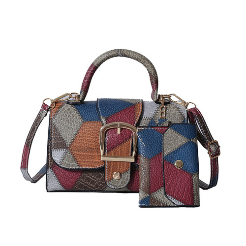 Candy-colored summer minimalist retro trendy cool crossbody shoulder handbag small square bag for women