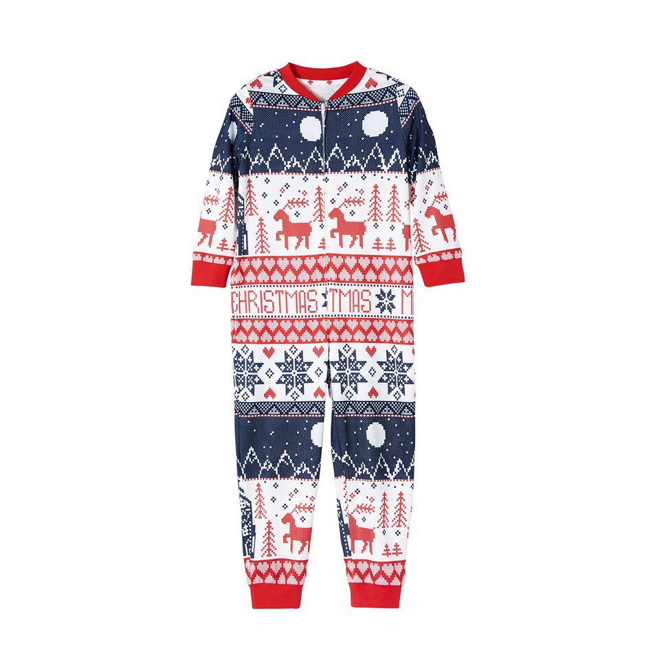 Christmas parent-child printed jumpsuit nihaostyles wholesale clothes NSXPF87603