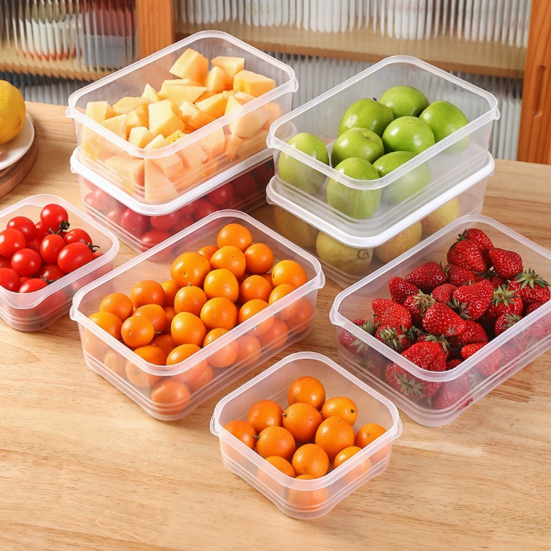 Refrigerator Food Storage Boxes, Food-Grade PP, 350–2000 ml, Stackable Fresh-Keeping