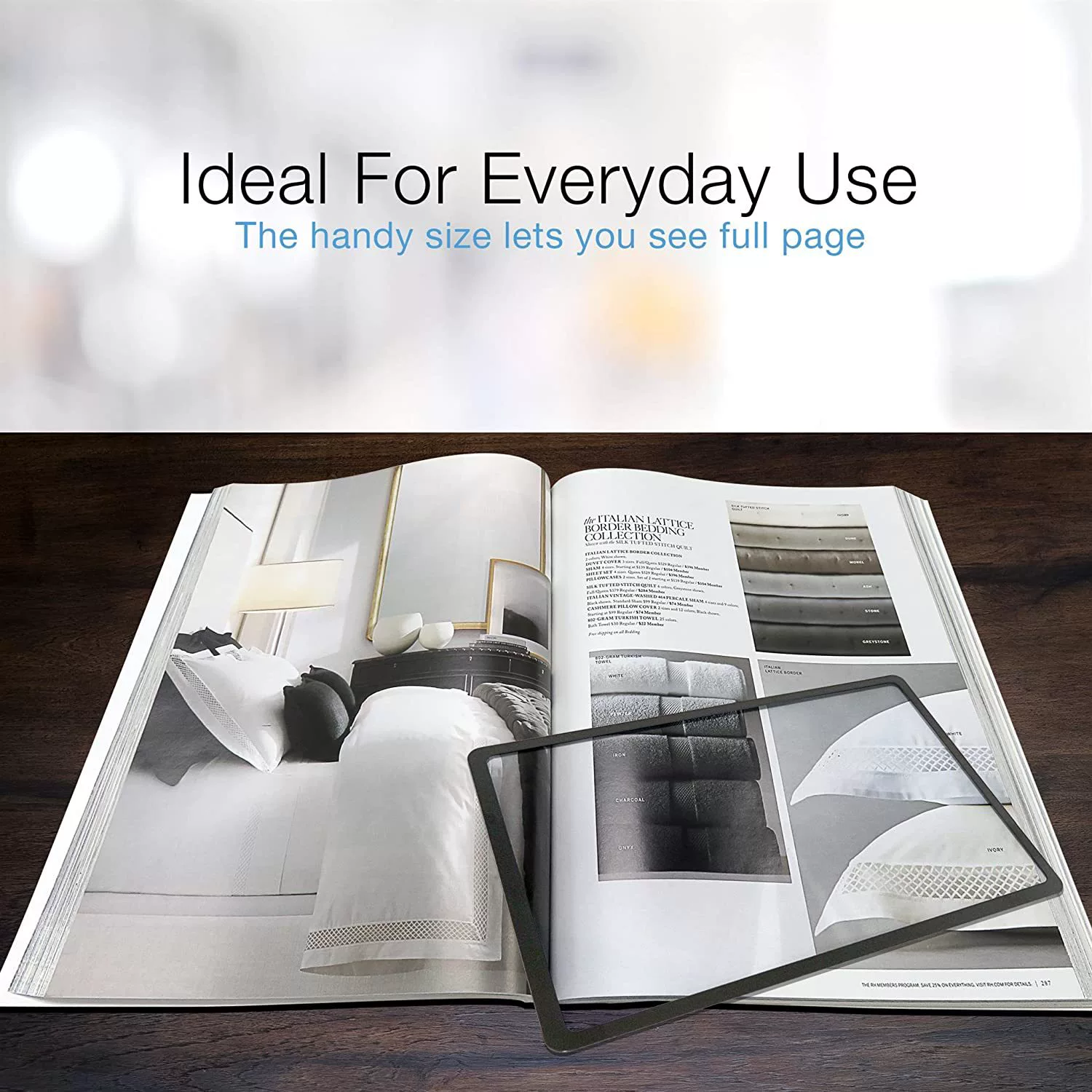 Портативная тонкая PVC180 * 120 мм письменная библиотека увеличительное стекло для чтения A5 увеличительное стекло для визитных карточек