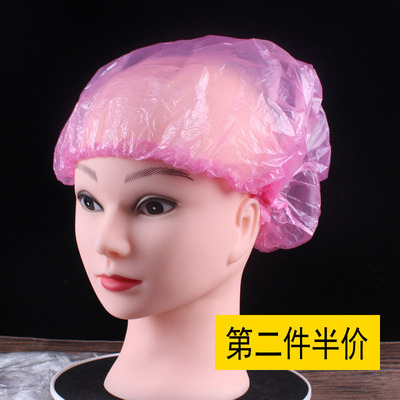 美容院壹次性浴帽 100只頭套家用塑料加熱焗油帽用品女款