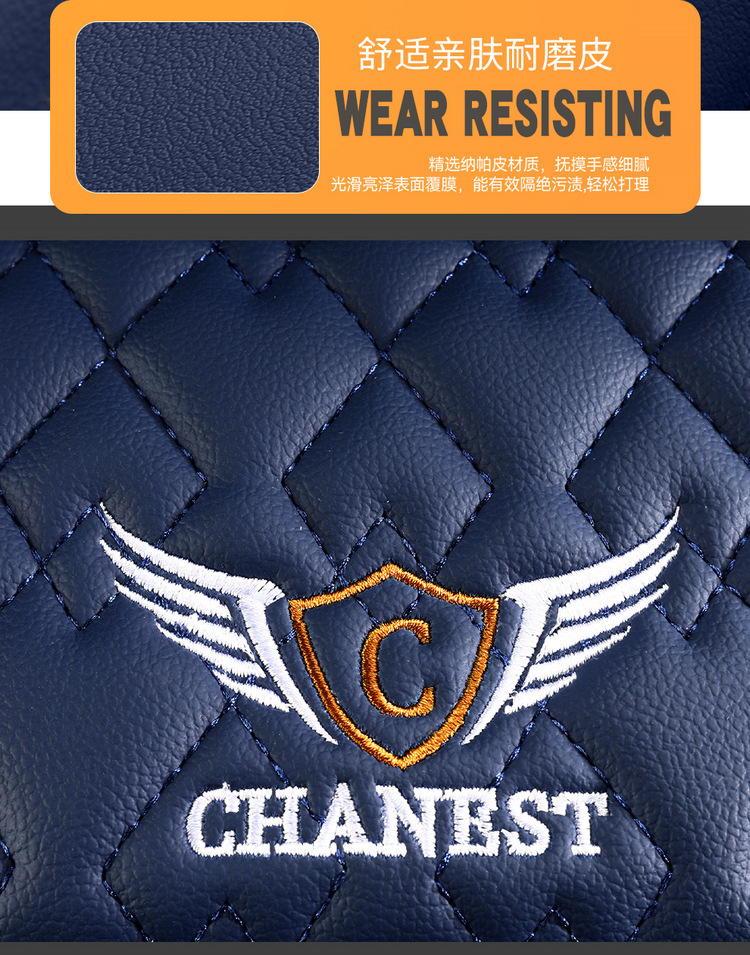 Cross-Border Solid Waist-Supporting Ice Silk Full-Cover Car Seat Cushion, Universal Leather Seat Cover for All Seasons, Suitable for Five-Seater Cars Temu