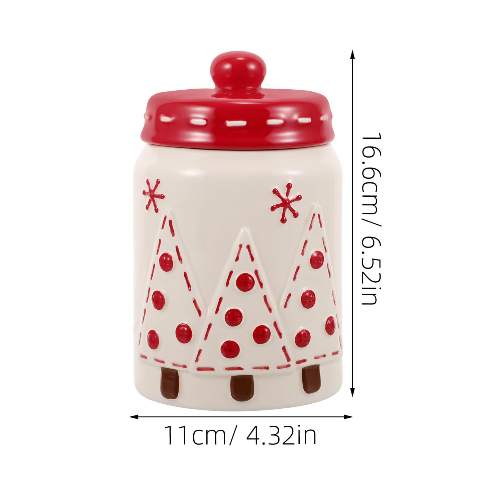 Cute viento de Navidad cerámico sellado de cerámica frasco con sabor de cerámica taza de Navidad con cubierta de almacenamiento ornamentos regalos