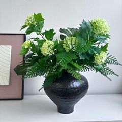 景徳鎮手作り花瓶、家庭用ティールーム、シンプルな高級装飾品、リビングルームの緑の植物フラワーアレンジメントセラミック花瓶