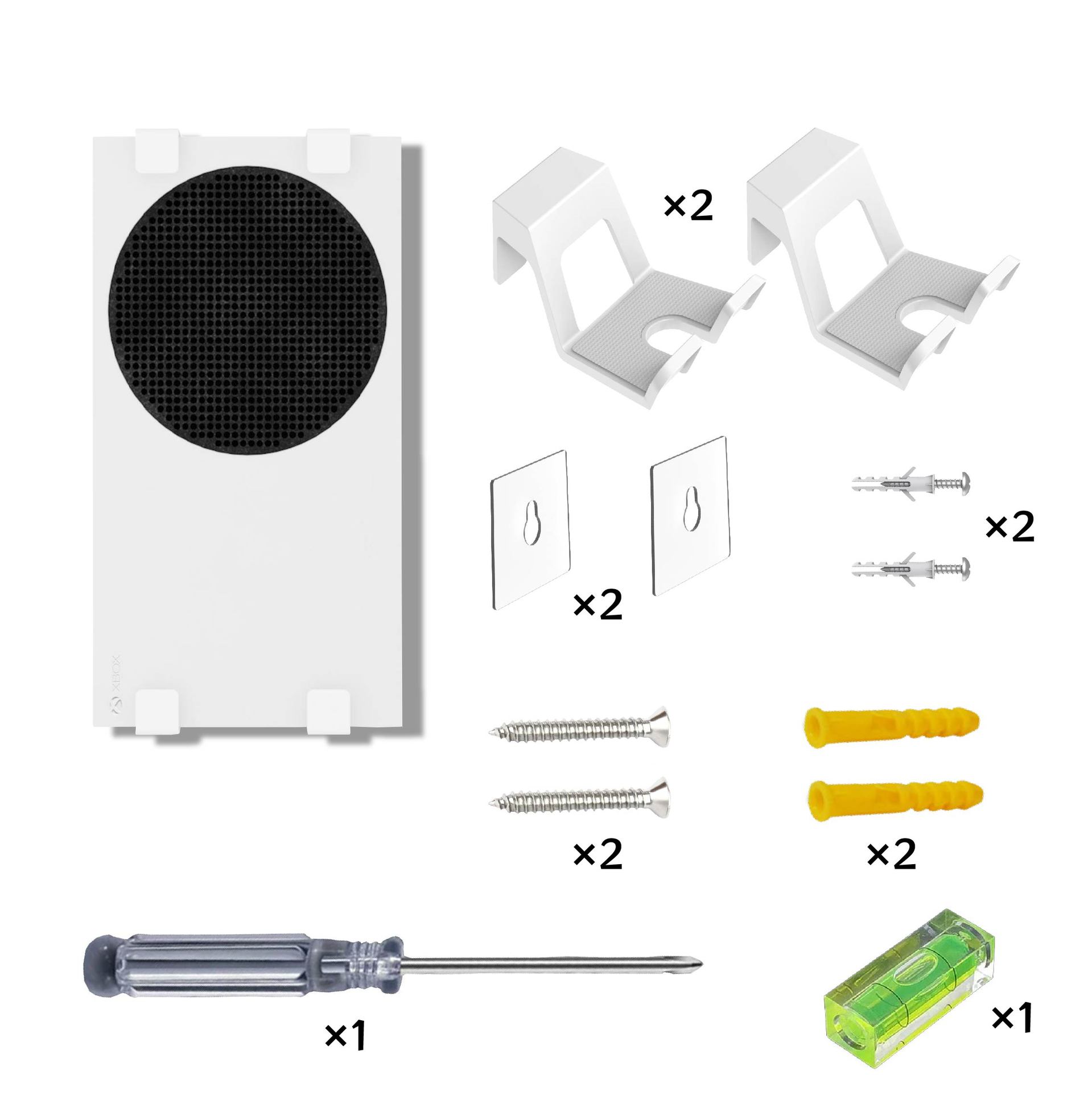 XBOXSeriesS debajo de la mesa Soporte de metal de doble propósito Accesorios de juegos XSS Manija de almacenamiento Rack debajo de la mesa