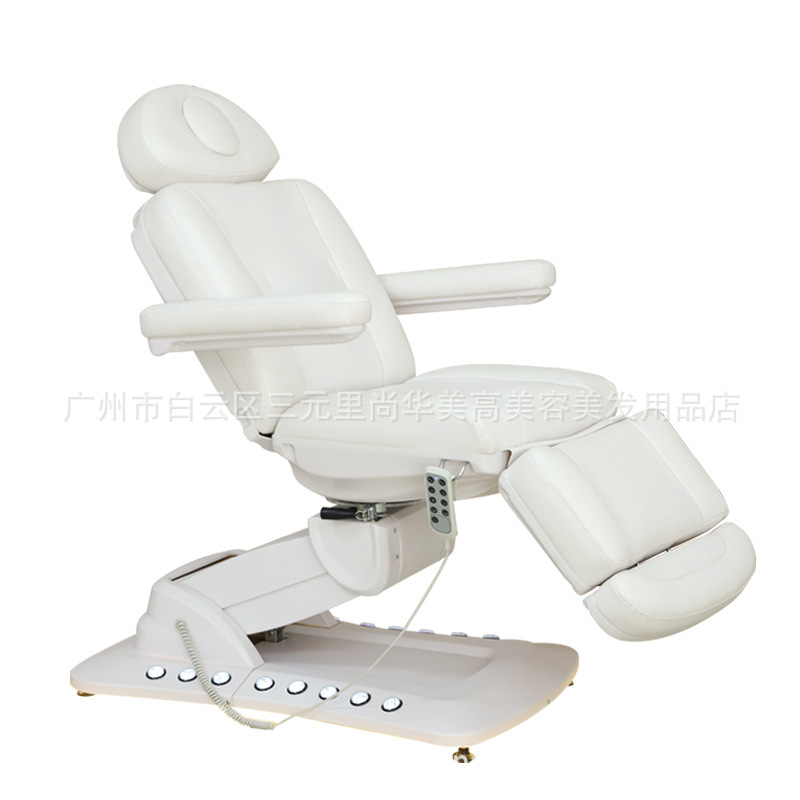 Cama de belleza eléctrica, cama de tatuaje de bordado, silla de inyección elevadora, cama especial para salón de belleza, cama automática de fisioterapia y micro plástica