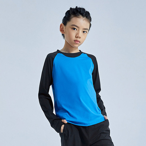  New European and American Foreign Trade Boys' Children Sports Running Fitness Yoga Clothing Quick-Drying Cycling Mountain Climbing Loose Clothing