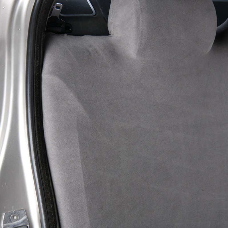 Thickened elastic car rear seat cover made of German velvet fabric, integrated backrest and seat cushion cover, suitable for all seasons