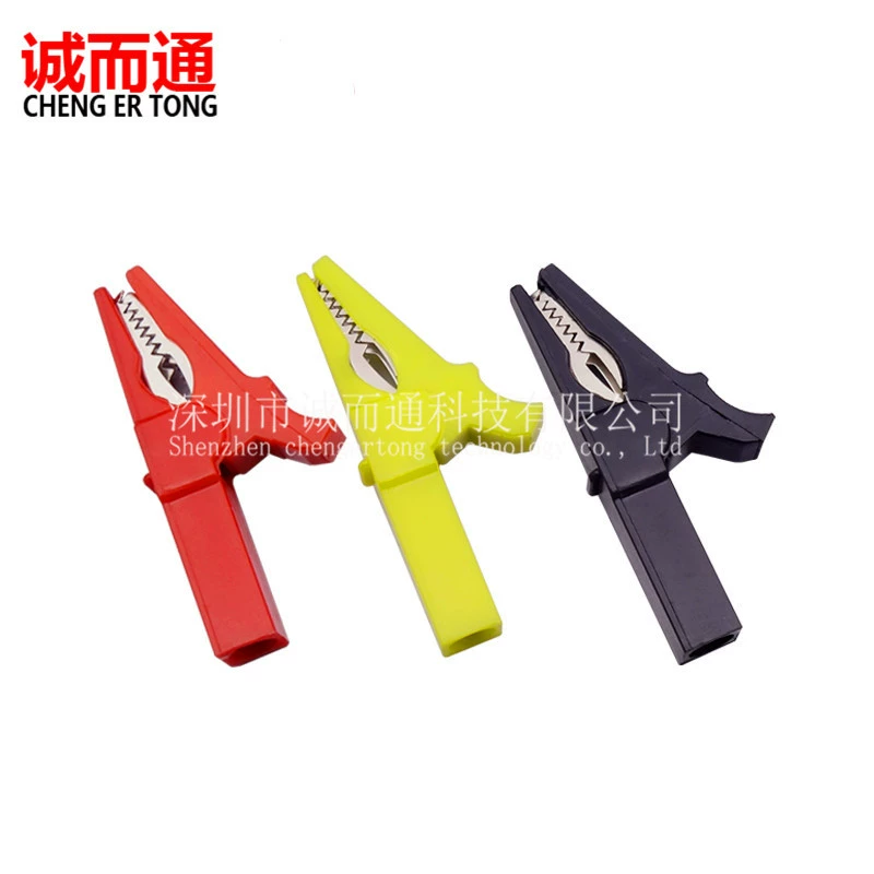 Открытие из чистой меди 20 мм полностью закрытый зажим из кожи аллигатора 32A 1KV высоковольтный полностью изолированный Безопасный зажим из кожи аллигатора 4 мм