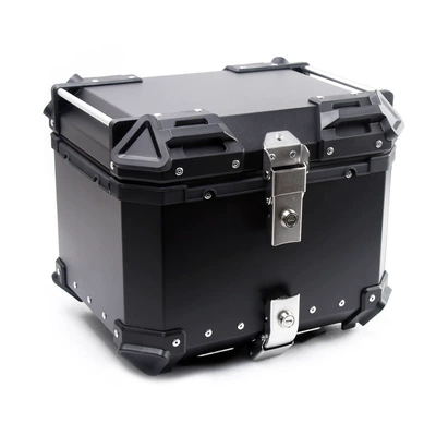 Electric car tail box: Capacity Three-Box Waterproof Quick-Release - 45l-tail-box-black-black