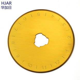 Factory Hot Sale Titanium Plated Gold 45mm Wheel Cloth Knife Roller Knife Blade SKS-7 Tool Steel Round Blade
