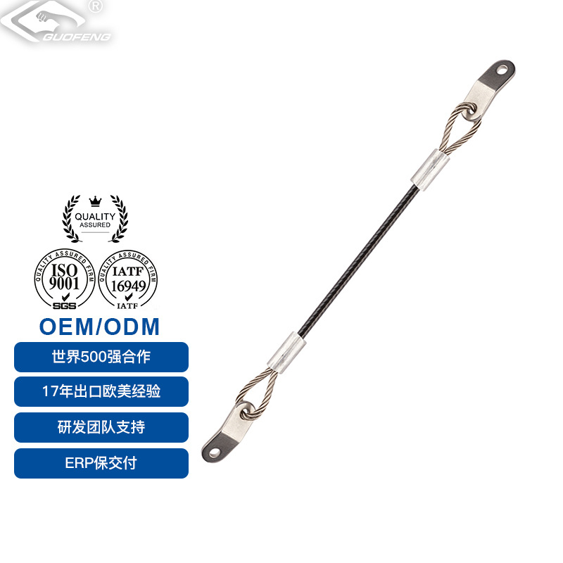 Fabricante suministro directo de 4mm con goma de acero cable de acero equipo de fitness para cable de acero resistente al desgaste cable de acero galvanizado