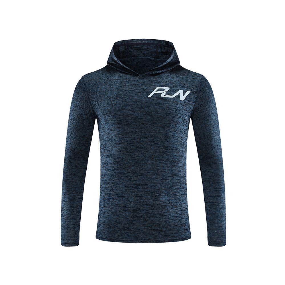 Otoño e invierno de los hombres ropa de fitness deportes suéter con capucha más el tamaño de entrenamiento de secado rápido Camiseta de manga larga en stock al por mayor UAD
