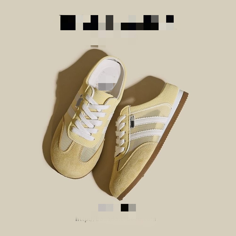 Red transpirable con una cabeza de media zapatilla de mujer de verano 2026 nuevos zapatos de entrenamiento de un pie con zapatillas Muller versátiles
