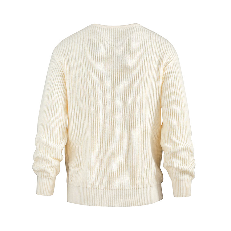 ​​Men's Double Zipper Knit Cardigan - Warm High Neck Long Sleeve Sweater For Autumn & Winter (Beige, S/M/L/Xl)​​_viptrois.com