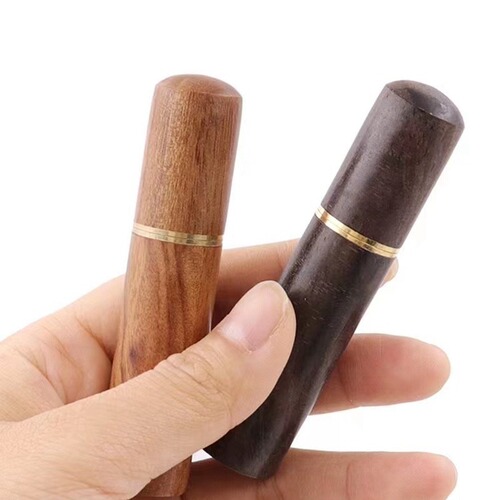 Ebony hand sewing needle storage barrel, exquisite needle storage barrel, creative rosewood wooden DIY handmade household toothpick barrel