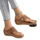 Cross-border foreign trade plus size thick-soled sandals and slippers women's 2024 summer new European and American retro waterproof platform fish mouth sandals and slippers
