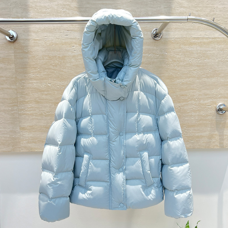 2025冬季新款泡芙羽绒服女短款加厚韩版连帽小个子面包服保暖外套|undefined