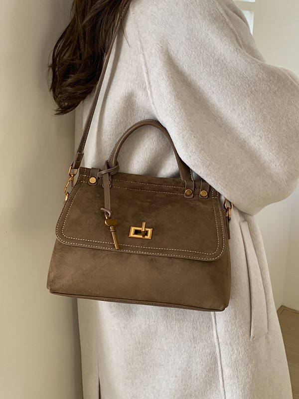 Niche Zhong高级 bolso de mano pequeño para mujeres 2025 nuevo estilo transfronterizo de moda de seda retro versátil bolso de mochila