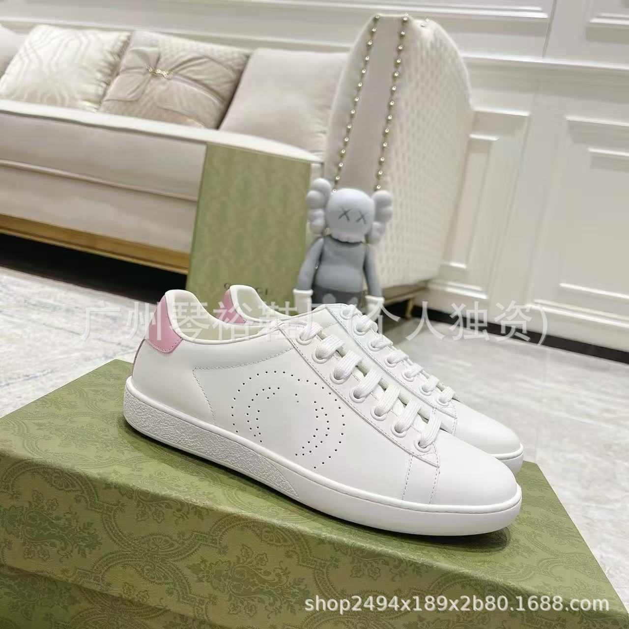 Gucci Ace Low Interlocking G White Pink 598527-AYO70-9076