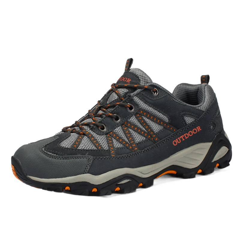 2025 primavera y otoño transfronterizos de malla pareja zapatos de senderismo de altura baja zapatos deportivos casuales al aire libre de malla zapatos de montaña transpirables