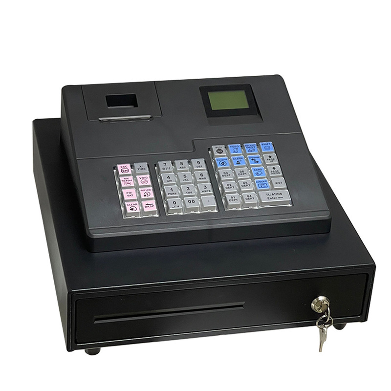 38-Key English Supermarket and Convenience Store Cash Register All-In-One Cash Register System Ecr600