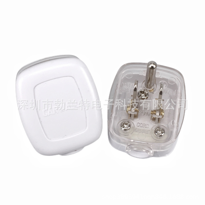 美标接线电源插头美式3脚5-15P两扁一圆 可拆式组装 10A 250V