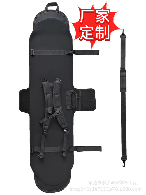 Customized Snowboard Dumpling Skin Sbr Protective Cover Single Shoulder Strap Satchel Printed Pattern Double Shoulder Strap Snowboard Bag